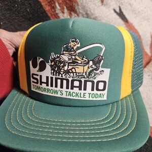 Vintage Shimano Fishing Co Advetising Mesh/Foam Crown Dual Color